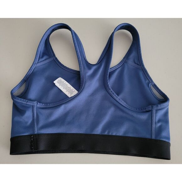 Nike Dri-Fit Women's S Athletic Wireless Unpadded Sports Bra Blue Pre-Owned‎ - Picture 2 of 12